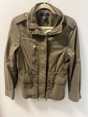 H&M Women's Olive Brown Utility Jacket